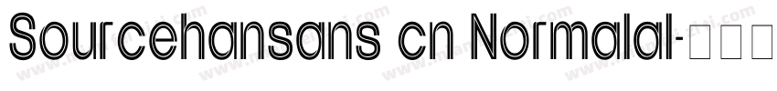 Sourcehansans cn Normalal字体转换